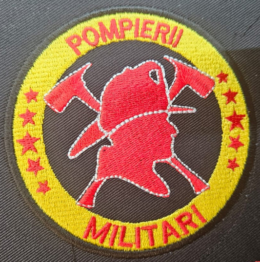 Emblema brodata, emblema pompierii militari
