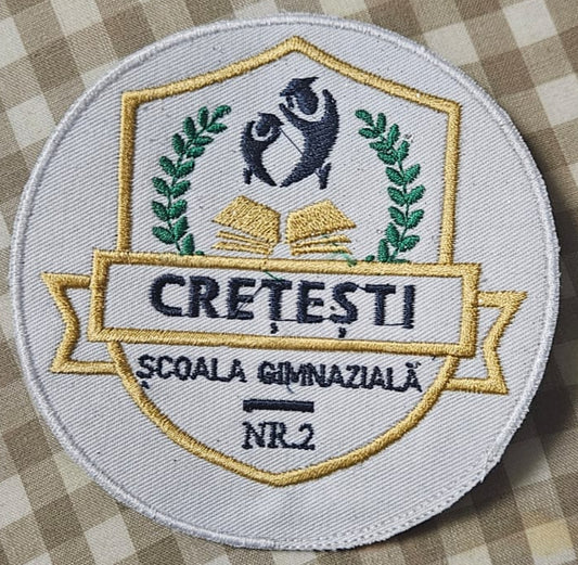 Embleme scoala, embleme brodate